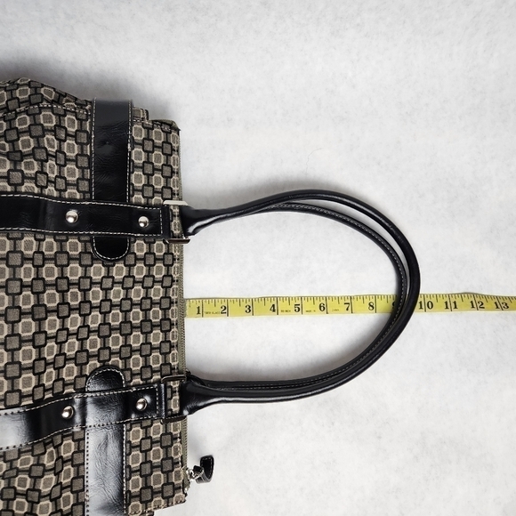 Purse Handbag Y2K Shoulder bag Tan Black color Buckles NINE WEST - Picture 11 of 15